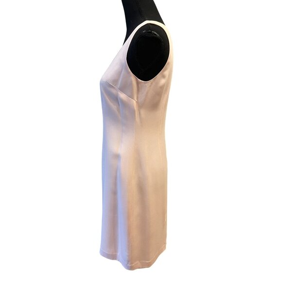 100% silk dress blazer set pink sheath stunning 80's suit sz 8 Vintage classic - Picture 13 of 14